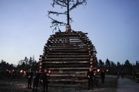 Feuerzauber, nette Leute und prima Stimmung beim Funkenfeuer in Magstadt.