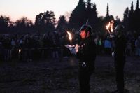 Feuerzauber, nette Leute und prima Stimmung beim Funkenfeuer in Magstadt.