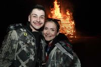 Feuerzauber, nette Leute und prima Stimmung beim Funkenfeuer in Magstadt.