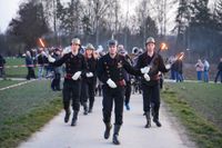 Feuerzauber, nette Leute und prima Stimmung beim Funkenfeuer in Magstadt.
