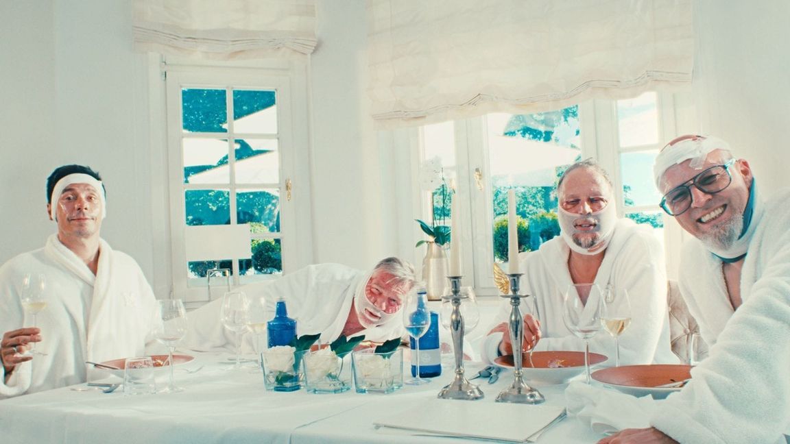 Neulich in der Schönheitsklinik: Michi Beck, And.Ypsilon, Smudo und Thomas D. (von links)