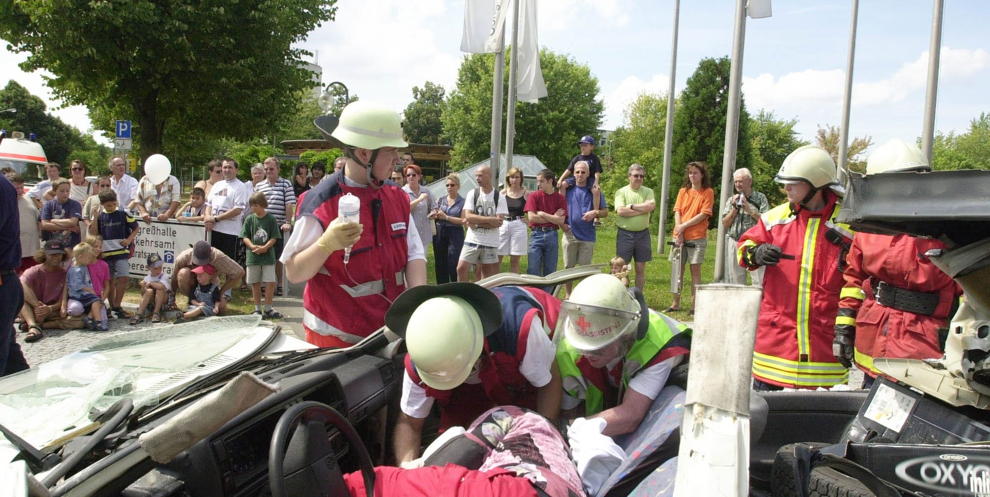 Die Rettungsdienste stellen sich in Böblingen vor.