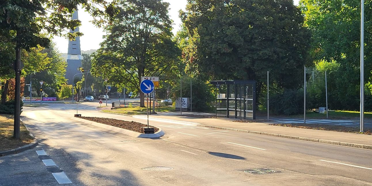 Die Pfarrwiesenallee ist nach Abschluss der Bauarbeiten wieder geöffnet.