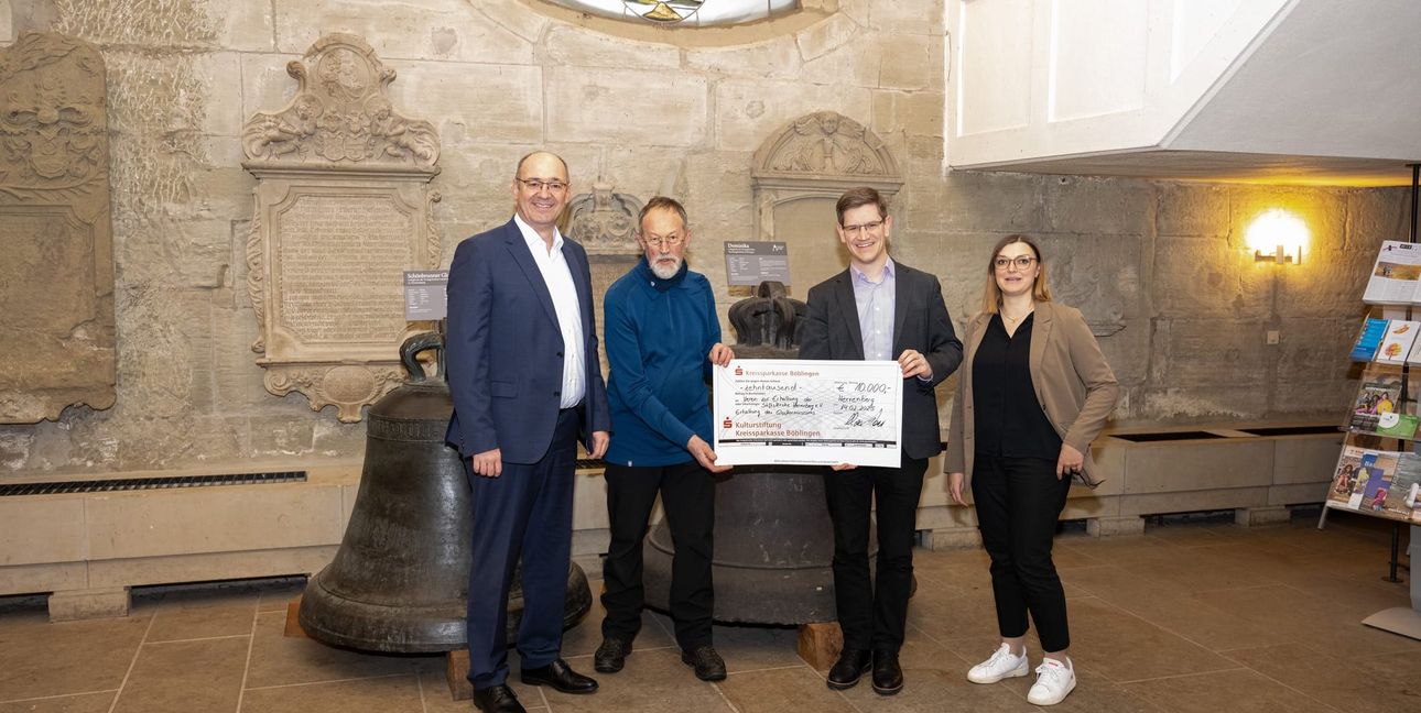 Von links: Oliver Braun, Burkhard Hoffmann, Silas Stierle und Alexandra Stäbler.