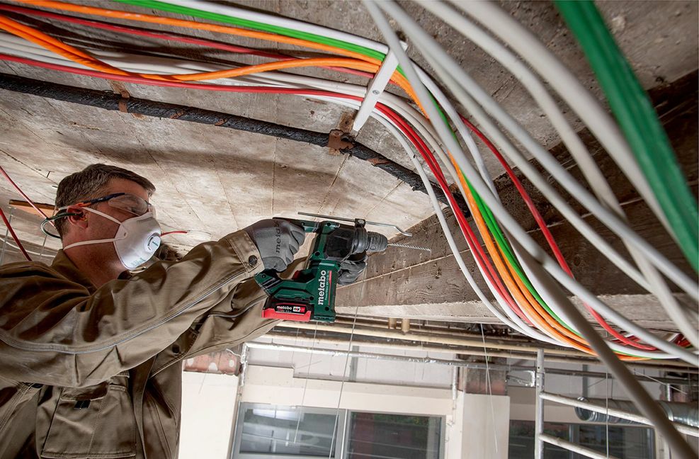 Metabo – hier ein Akku-Bohrhammer – hat die Akku-Allianz 2018 mit  acht Partnern gegründet. Jetzt sind es bereits 20 Mitglieder. Foto: Metabo