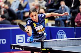 Ein Bild aus dem Jahr 2022, als Qianhong Gotsch für die SV Böblingen in der Bundesliga aktiv war.