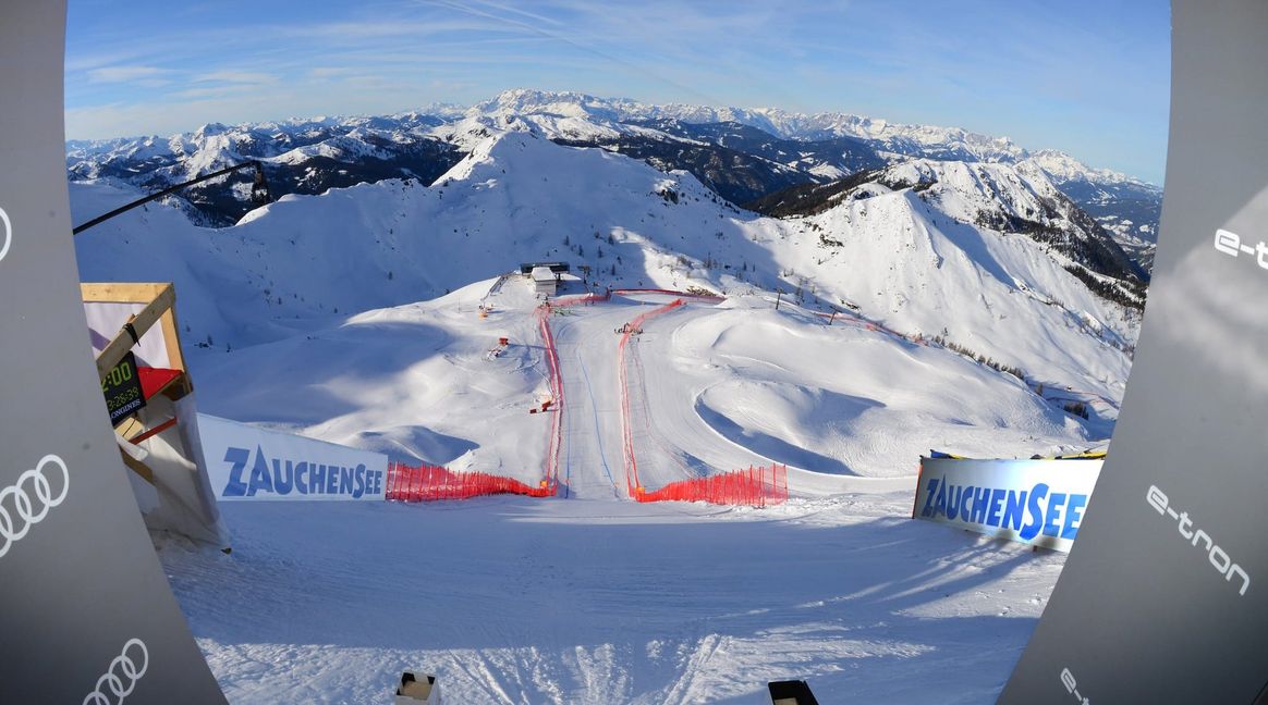 Der Starthang der Weltcup-Strecke.