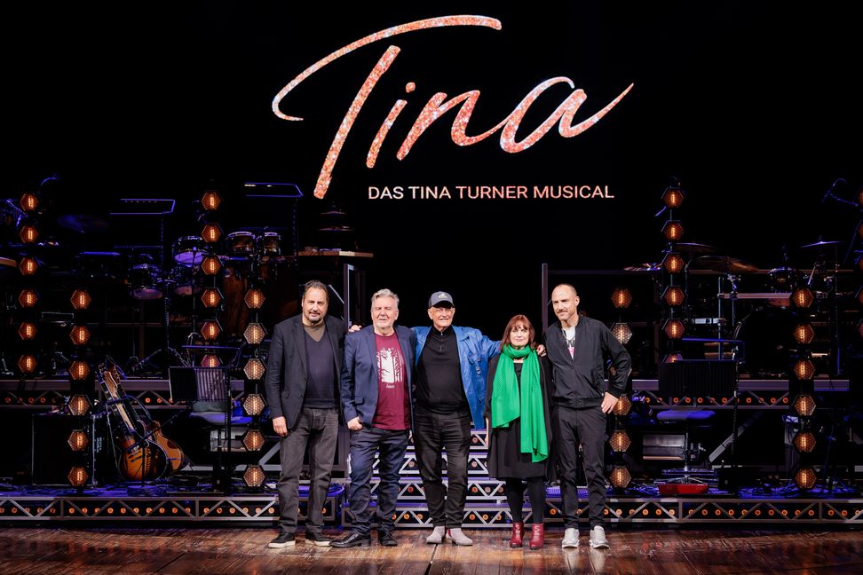 Experten-Treffen zu 40 Jahre "Private Dancer": Alexander Gernandt, Steve Blame, Martyn Ware, Christiane Rebmann und Sebastian de Domenico (von links).
