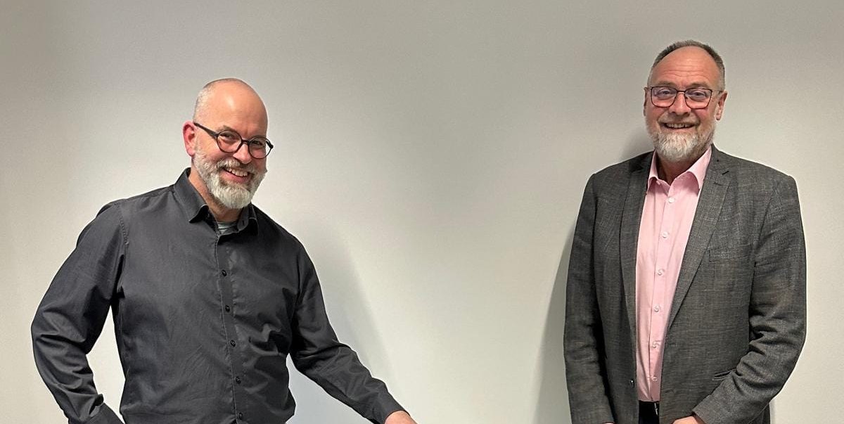Auf eine erfolgreiche Zusammenarbeit: Kai Nüßgen (links) und Christian Zeisler.