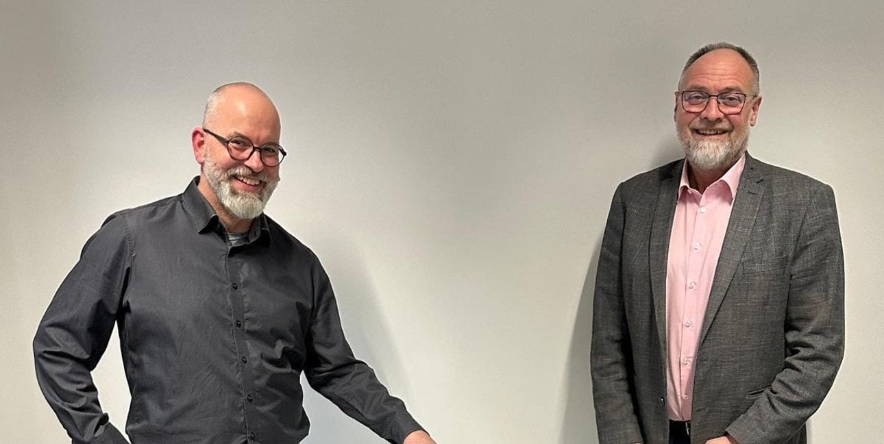 Auf eine erfolgreiche Zusammenarbeit: Kai Nüßgen (links) und Christian Zeisler.