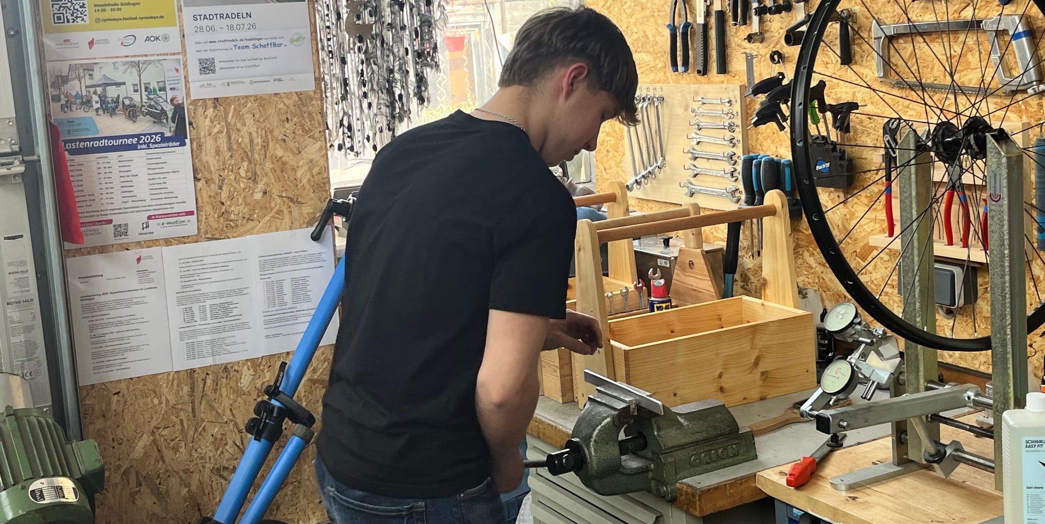 Arian bei der Arbeit.
