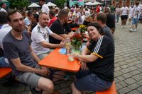 Tolle Stimmung beim Public Viewing auf dem Sindelfinger Wettbachplatz
