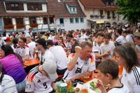 Tolle Stimmung beim Public Viewing auf dem Sindelfinger Wettbachplatz