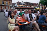 Tolle Stimmung beim Public Viewing auf dem Sindelfinger Wettbachplatz