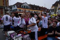 Tolle Stimmung beim Public Viewing auf dem Sindelfinger Wettbachplatz