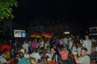 Tolle Stimmung beim Public Viewing auf dem Sindelfinger Wettbachplatz