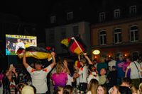Tolle Stimmung beim Public Viewing auf dem Sindelfinger Wettbachplatz