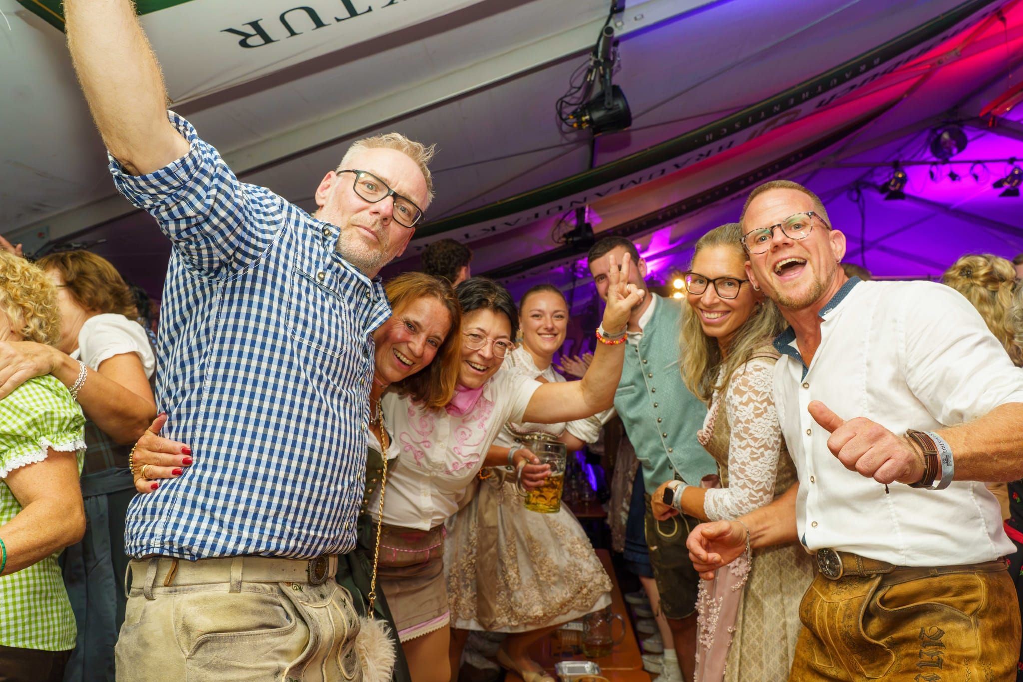 Beste Stimmung bei beim Dagersheimer Wasen-Warm-Up