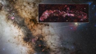 Die Zentrale Molekulare Zone der Milchstraße kann dem Universum in seiner Frühzeit ähneln.