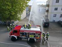 Mit Blaulicht und Atemschutz probte die Feuerwehr Magstadt den Ernstfall.
