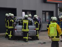 Mit Blaulicht und Atemschutz probte die Feuerwehr Magstadt den Ernstfall.