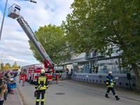 Mit Blaulicht und Atemschutz probte die Feuerwehr Magstadt den Ernstfall.