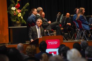 Beim Neujahrsempfang in Holzgerlingen bekundete Ioannis Delakos, dass er wieder kandidiert.