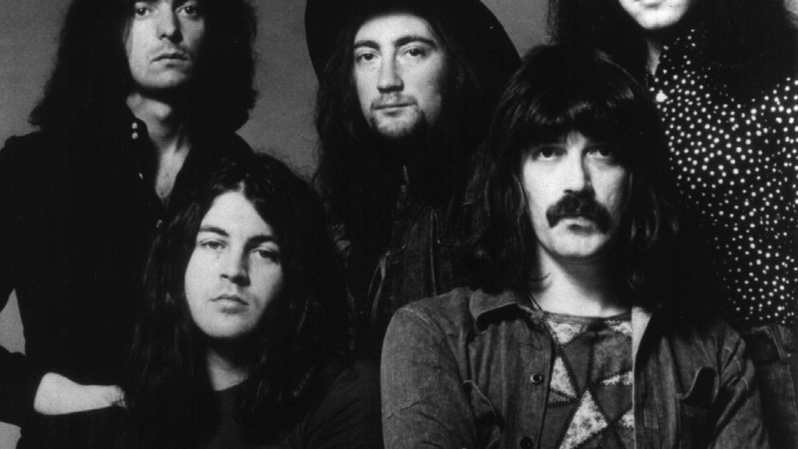 Deep Purple in der legendären Mark-II-Besetzung (v.l.): Ritchie Blackmore (Gitarre), Ian Gillan (Gesang), Roger Glover (Bass), Jon Lord (Orgel), Ian Paice (Schlagzeug). (Archivfoto)