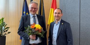 Christian Bergmann (links) leitet seit dem 1. Juni das Amt für Soziales.