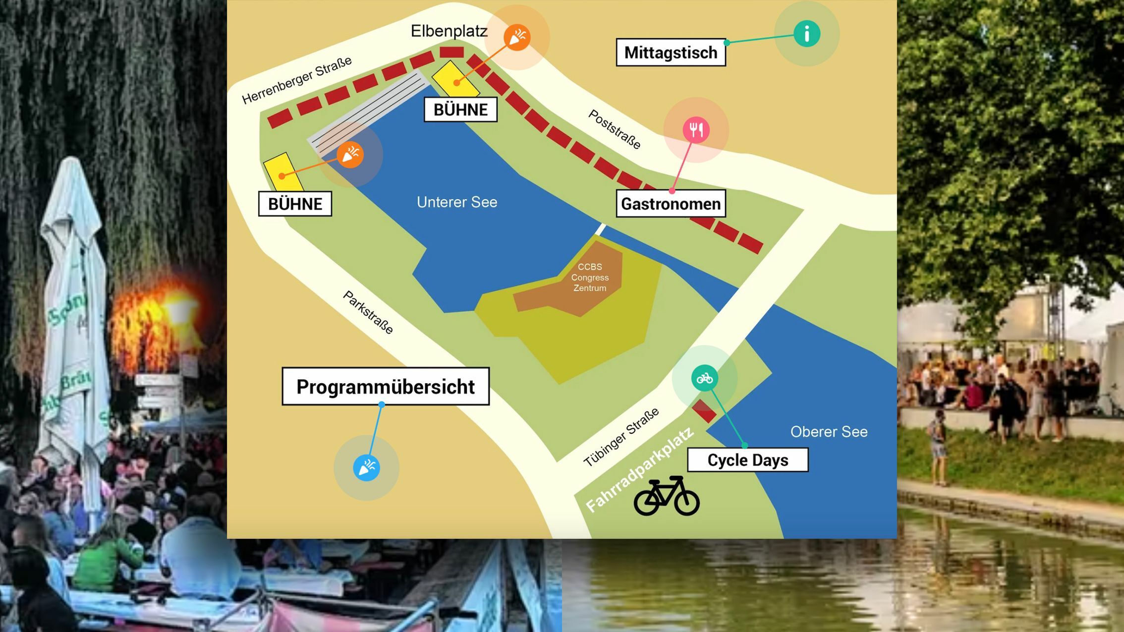 In unserer interaktiven Karte im Text findet ihr alle Infos zu Schlemmen am See. Grafik: Teufel