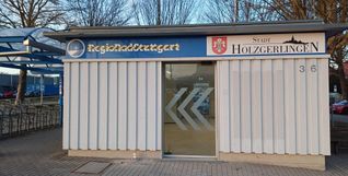 Der „Regio Rad“-Schriftzug ist durchgestrichen. In der Station am Bahnhof gibt es künftig Lebensmittel lokaler und regionaler Erzeuger und gerettete Lebensmittel. 	 Bild: Elbers