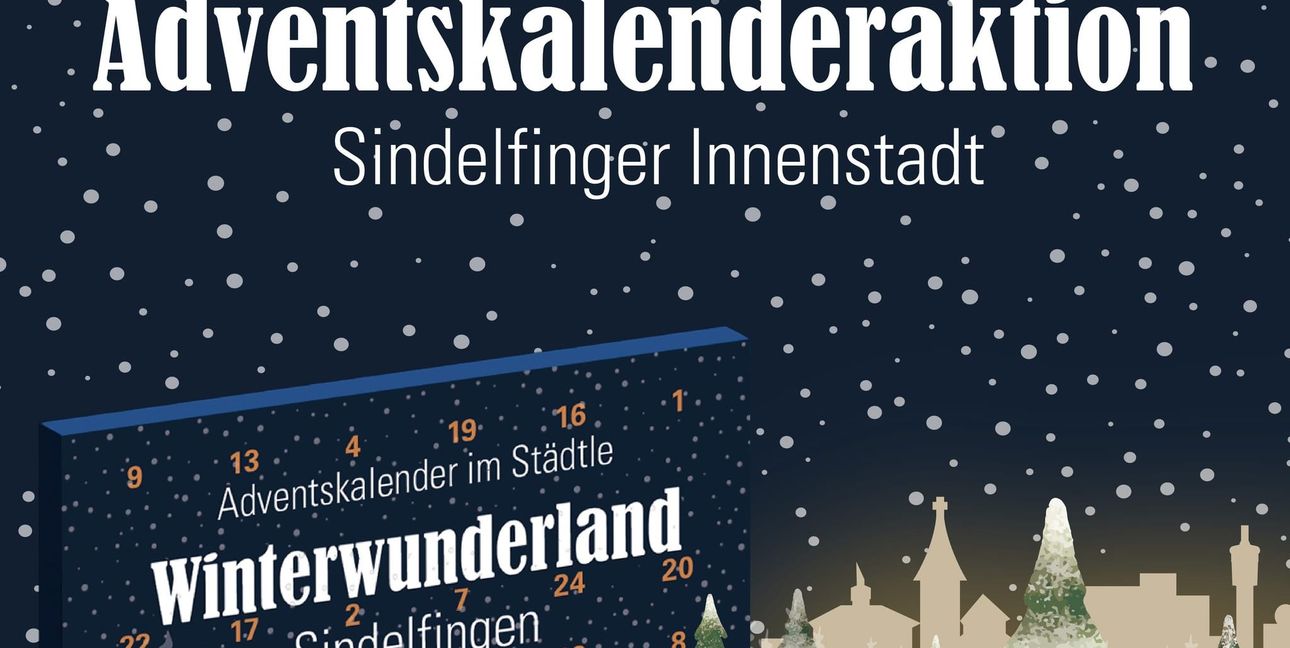 Die Adventskalenderaktion des City Marketings Sindelfingen hat begonnen.