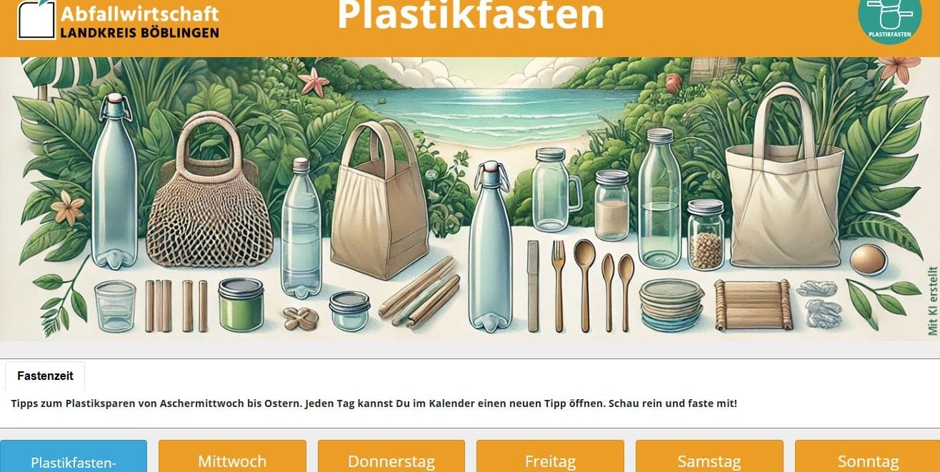 Mit diesem Kalender kann man der Plastikschwemme Einhalt gebieten. Bild: z