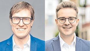Markus Kleemann (links) und Max Reinhardt treten in der Stichwahl umd das Amt des Sindelfinger Oberbürgermeisters an.