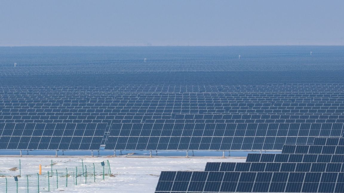 Ein Photovoltaik-Energieprojekt in der Autonomen Präfektur Changhi der Hui.