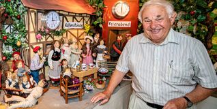 In seinem Museum zeigt Franz Pitzal die Welt mit den Figuren der 2001 verstorbenen Hildegard Buchhalter.