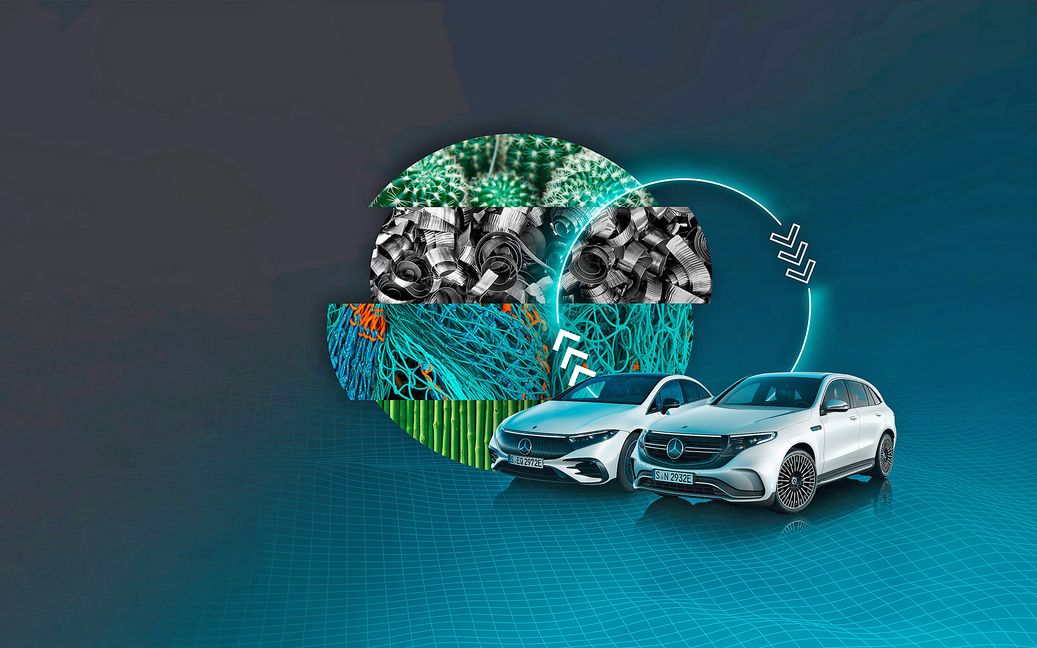 Luxus der Zukunft: Mercedes-Benz schont Ressourcen und setzt auf nachhaltige Materialien. [EQC 400 4MATIC | WLTP: Stromverbrauch kombiniert: 25‒21,3 kWh/100 km | CO₂-Emissionen kombiniert: 0 g/km | mb4.me/DAT-Leitfaden-electric]
Luxury of the future: Mercedes-Benz conserves resources and uses sustainable materials. [EQC 400 4MATIC, combined power consumption: 25-21.3 kWh/100 km, combined CO2 emissions: 0 g/km | mb4.me/DAT-Leitfaden-electric]