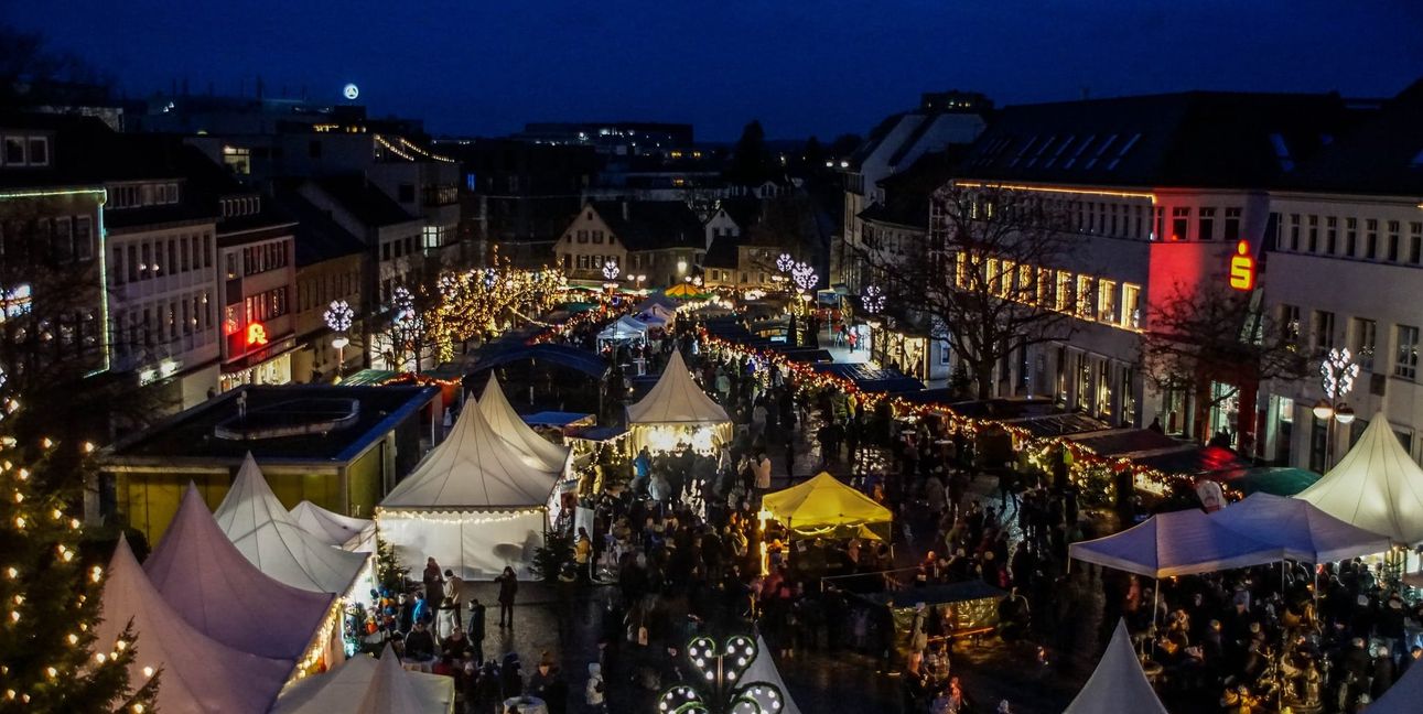 Der Sindelfinger Weihnachtsmarkt. Bild: Dettenmeyer/A