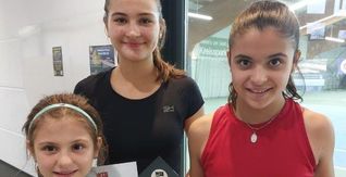 Starkes Trio bei der Jugendbezirksmeisterschaft in Sindelfingen:  Dima. Lara, Luna und Lorina Dima (von  links).  Bild: Volkmann