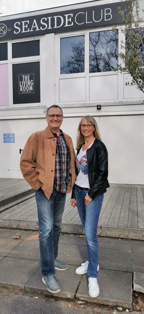Thorsten Bode und seine Schwester Anke Bode-Pickenhahn könnten sich eine Zukunft ihrer Tanzschule im ehemaligen Seestudio vorstellen. Bild: z