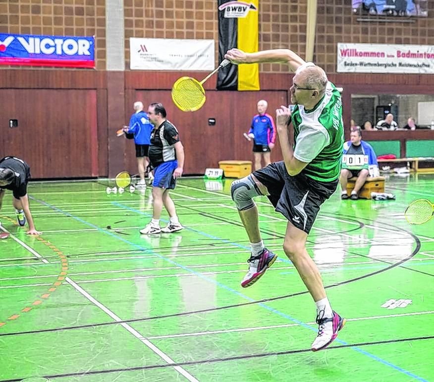 Achim Seidel in Action. Bei den baden-württembergischen Meisterschaften wurde um jeden Punkt gekämpft.  Bild: Züfle