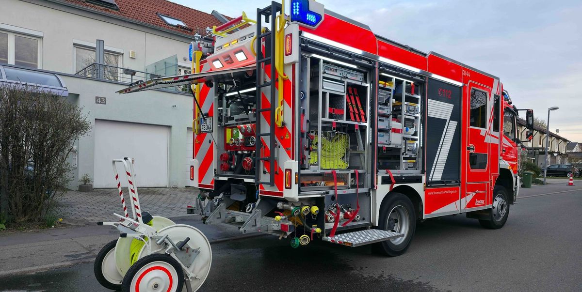 Smoldering fire in Darmsheim