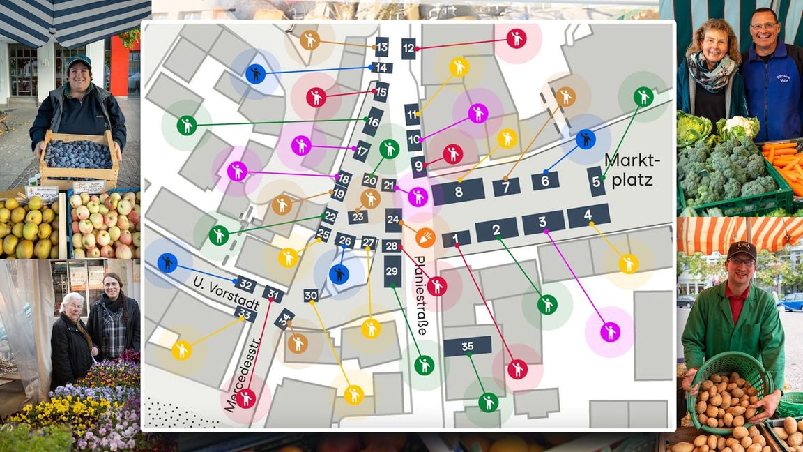Sindelfinger Wochenmarkt ab Dienstag, 8. April an neuem Standort.