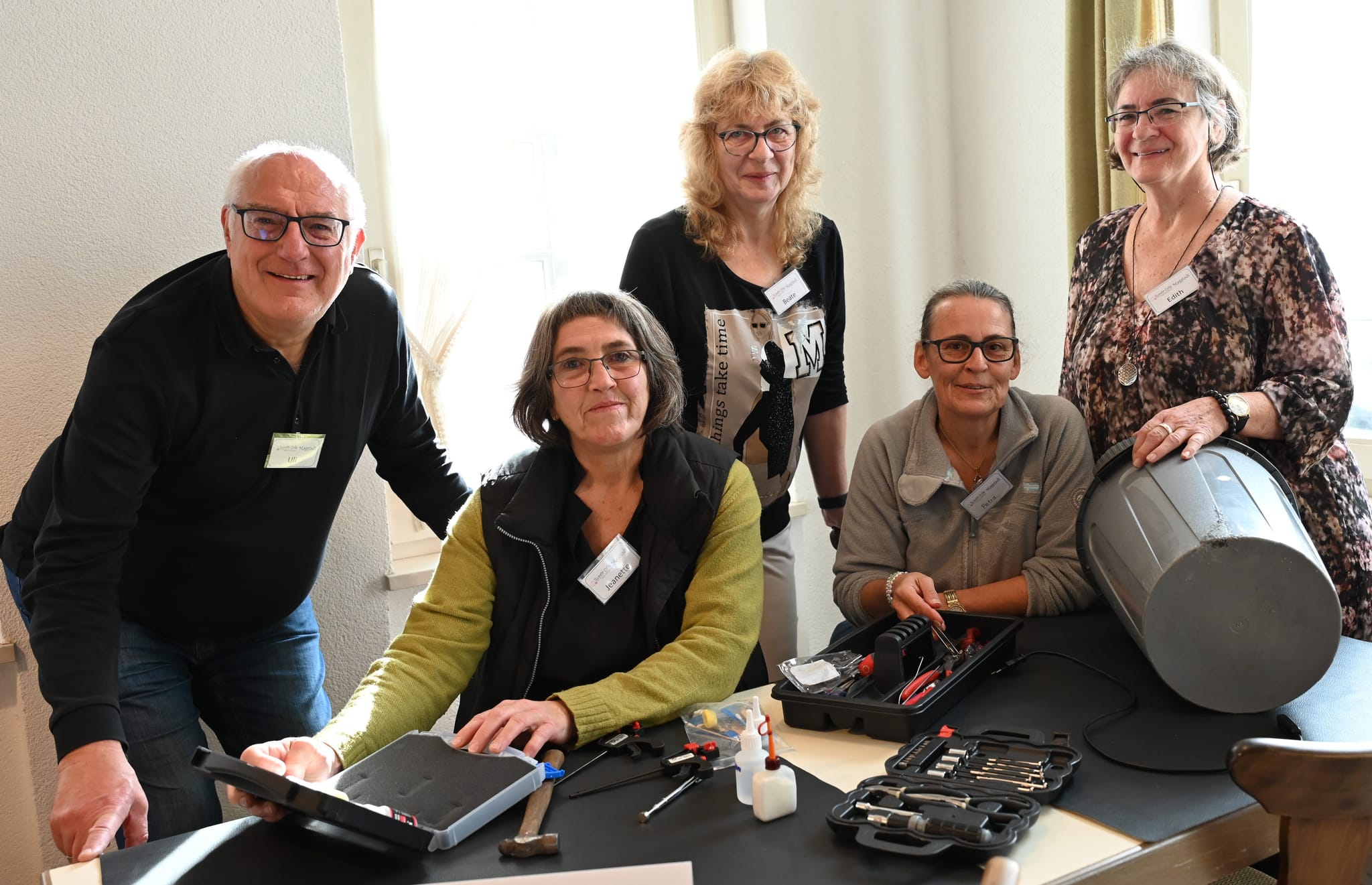 Die Gründer des Magstadter Repair-Cafés (von links): Uli Widmann, Jeanette Schuster, Beate Schoof,  Petra Hirschmeier und Edith Bodner.