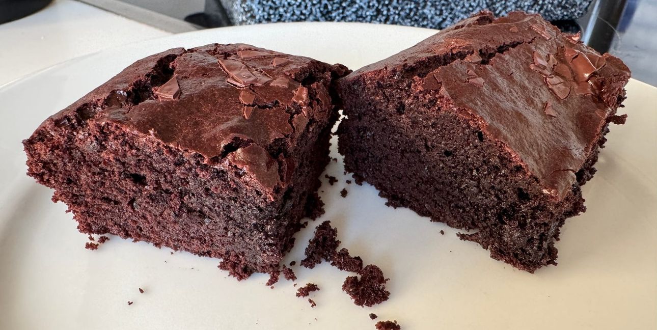 Schokoladige und saftige Schoko-Brownies.