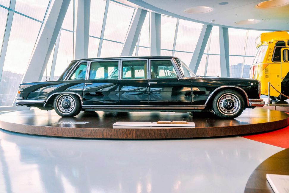 Eindrucksvoller Auftritt im Stuttgarter Mercedes-Benz-Museum.