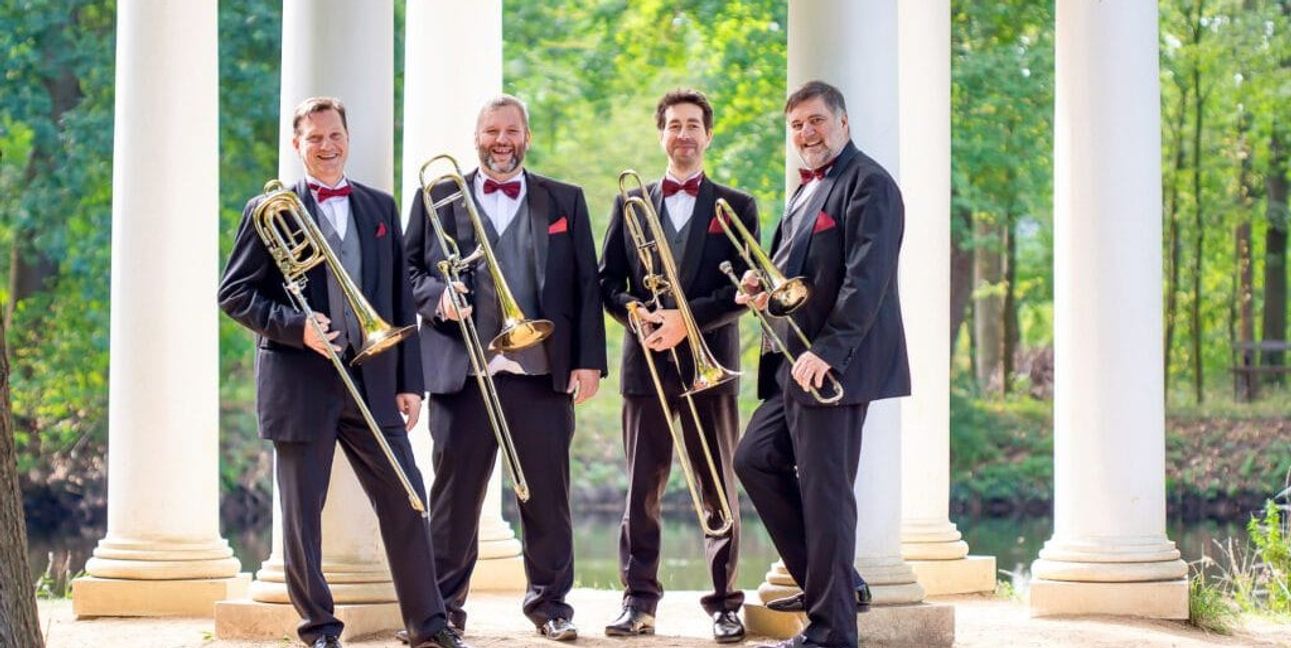 Das Posaunenquartett Opus 4 aus Leipzig.