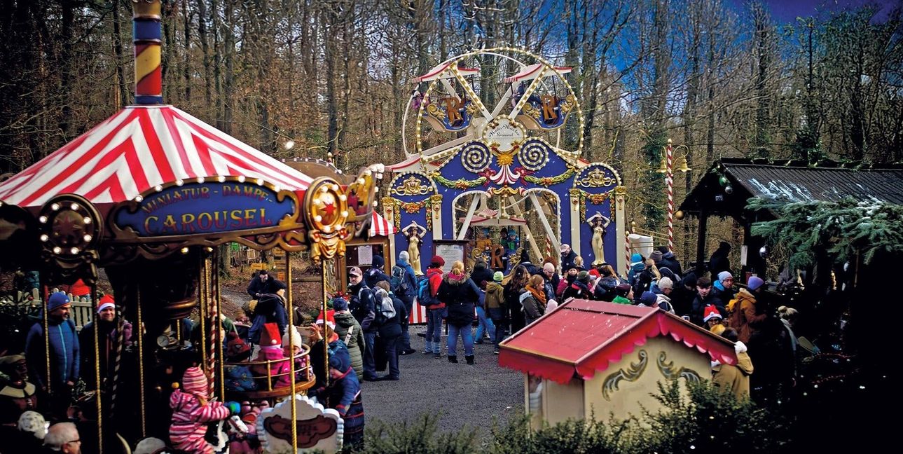 Das Winter-Wunder-Land im Wildparadies Tripsdrill.