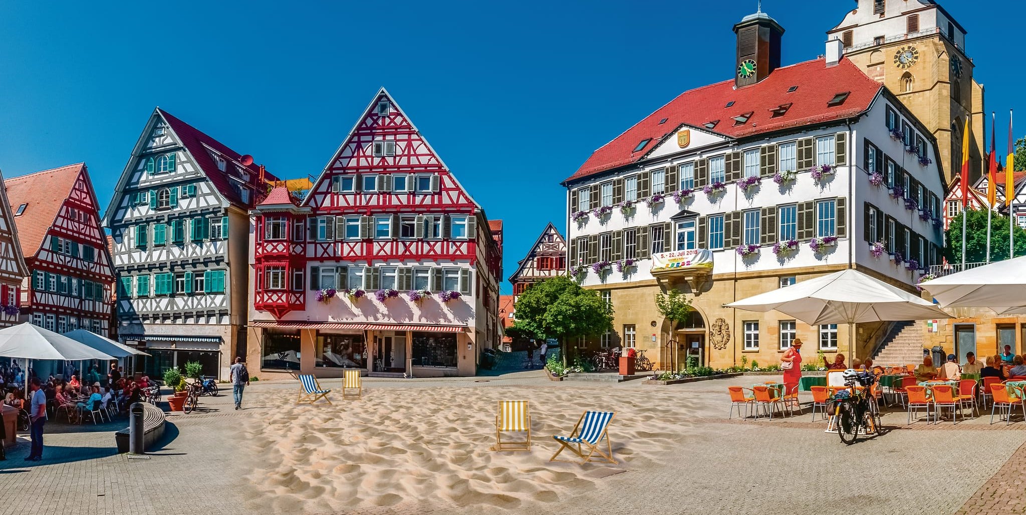 Der Herrenberger Strandsommer geht die ganzen Sommerferien durch.