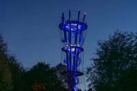Eine Augenweide: Der beleuchtete Schönbuchturm.